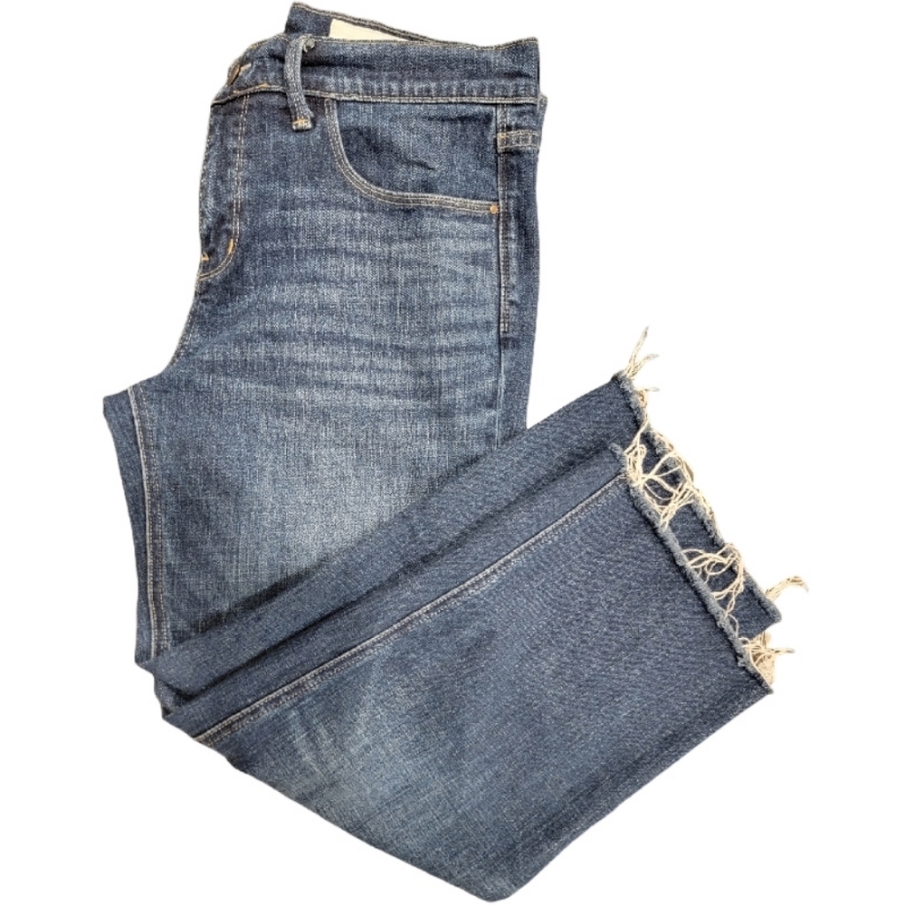 Treasure & Bond Mid Rise Boyfriend Jeans Womens Size 28 Medium Wash Denim